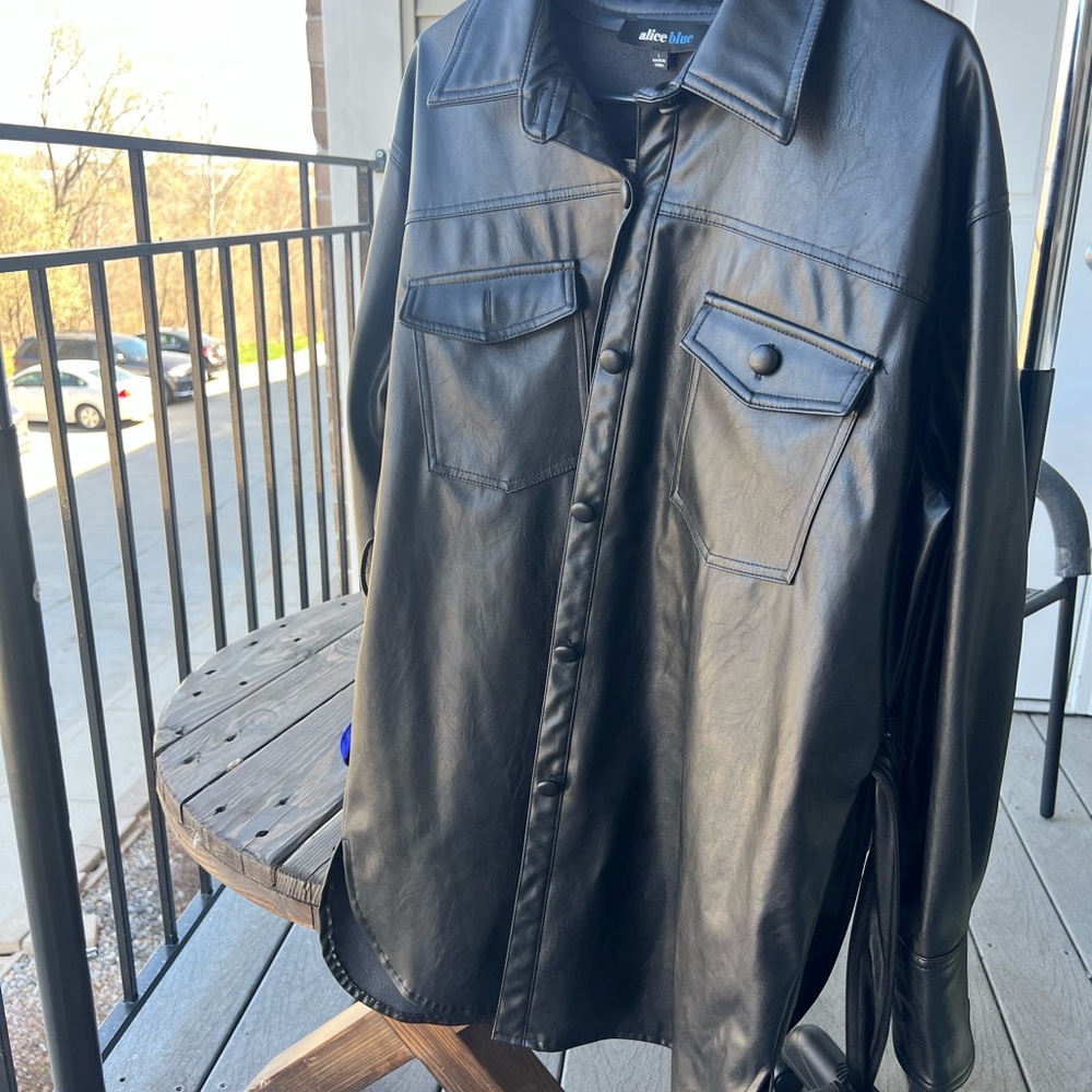 Pleather Leather Jacket